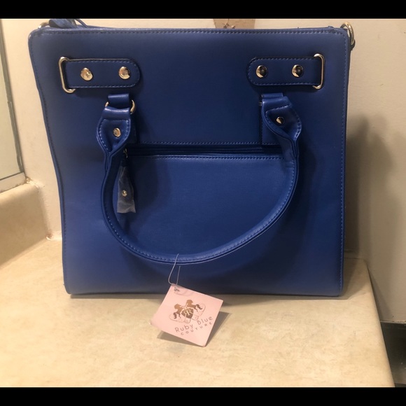 RUBY BLUE COUTURE PURSE - Picture 2 of 4